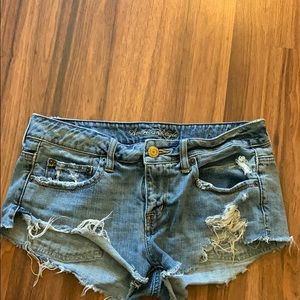 American Eagle distressed shorts